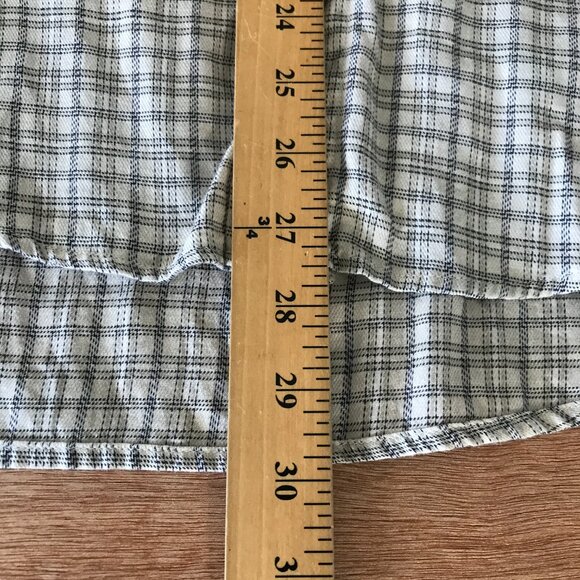 Ermenegildo Zegna Shirt Men S Black Plaid Pocket Button Down Long Sleeve 18164 - Picture 6 of 16